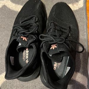 women adidas black cloudfoams